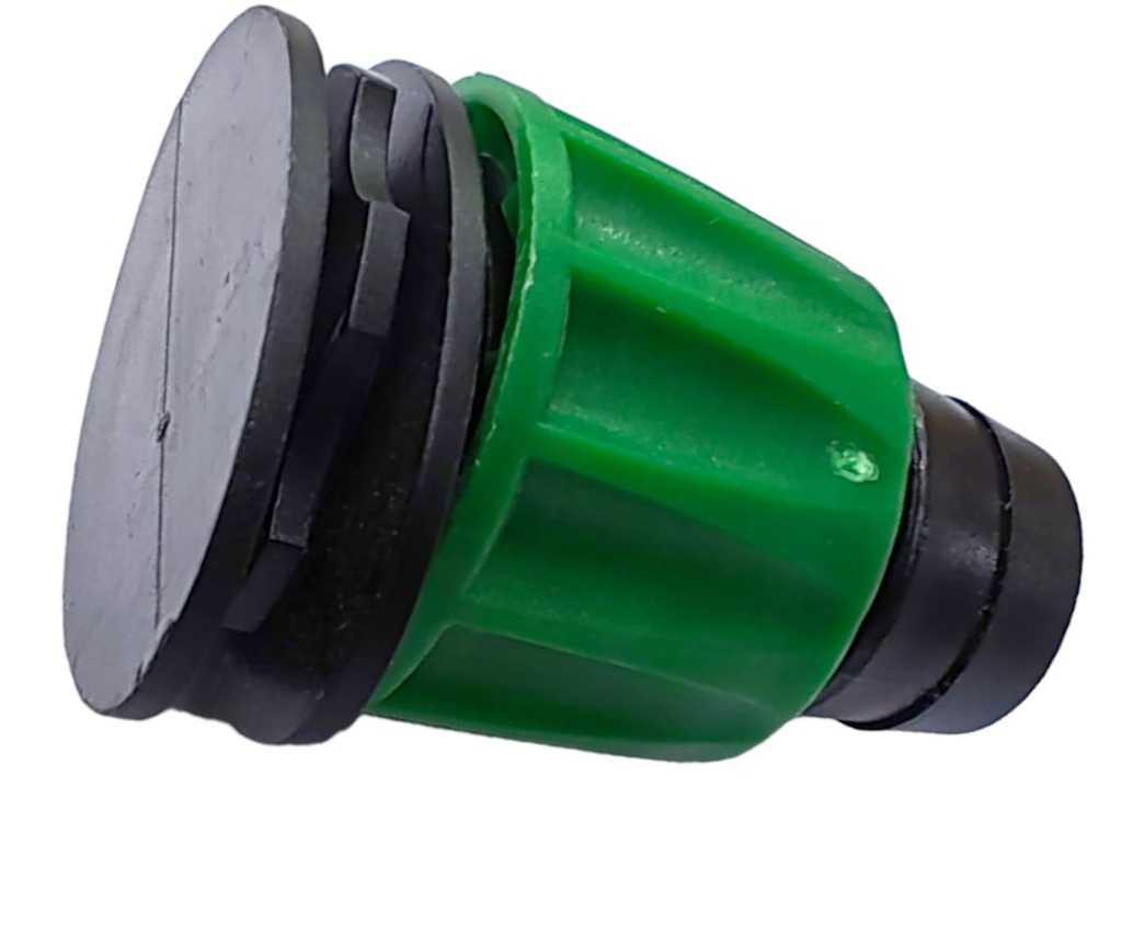 [50012] END CAP WITH LOCK 17x17"