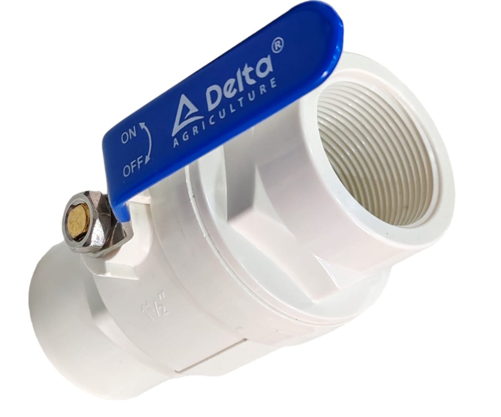 [8001] PVC TWO PIECES BALL VALVE (1/2", THREAD)