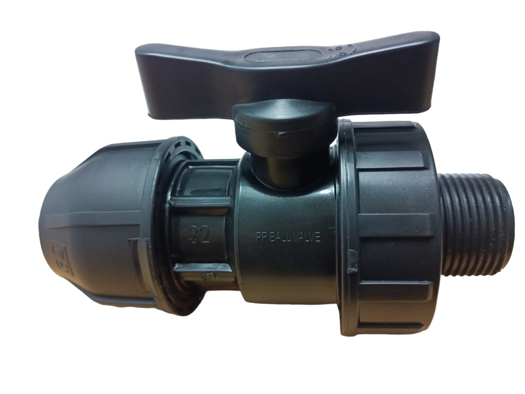 [1401] COMPRESSION MALE BALL VALVE PN16 20X1/2" (20X1/2")